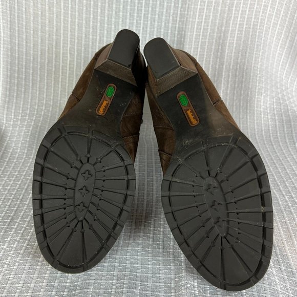 Timberland Boots Womens 8.5‎ Brown Leather Waterproof Block Heels Zip Up Ankle - Picture 11 of 16